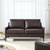 Corland Leather Loveseat EEI-6020-BRN