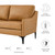 Corland Leather Loveseat EEI-6020-TAN