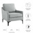 Corland Upholstered Fabric Armchair EEI-6023-LGR