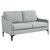 Corland Upholstered Fabric Loveseat EEI-6021-LGR