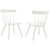 Sutter Wood Dining Side Chair Set of 2 EEI-6082-WHI