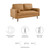 Valour Leather Loveseat EEI-5870-TAN