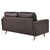 Valour Leather Loveseat EEI-5870-BRN