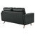 Valour Leather Loveseat EEI-5870-BLK