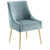 Discern Upholstered Performance Velvet Dining Chair Set of 2 EEI-4148-LBU