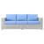 Convene Outdoor Patio Sofa EEI-4305-LGR-LBU