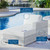 Convene Outdoor Patio Right Chaise EEI-4304-LGR-WHI