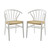 Flourish Spindle Wood Dining Side Chair Set of 2 EEI-4168-WHI