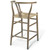 Amish Wood Counter Stool Set of 2 EEI-4165-GRY