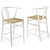 Amish Wood Counter Stool Set of 2 EEI-4165-WHI