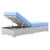 Convene Outdoor Patio Chaise EEI-4307-LGR-LBU