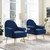 Revive Armchair Performance Velvet Set of 2 EEI-4295-NAV