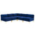 Ardent 5-Piece Performance Velvet Sectional Sofa EEI-4276-NAV