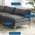 Ardent 5-Piece Performance Velvet Sectional Sofa EEI-4276-GRY