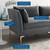 Ardent 5-Piece Performance Velvet Sectional Sofa EEI-4275-GRY