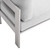 Shore Sunbrella® Fabric Aluminum Outdoor Patio Armless Chair EEI-4227-SLV-GRY