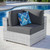 Convene Outdoor Patio Corner Chair EEI-4296-LGR-CHA