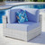 Convene Outdoor Patio Corner Chair EEI-4296-LGR-LBU