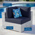 Convene Outdoor Patio Corner Chair EEI-4296-LGR-NAV