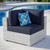Convene Outdoor Patio Corner Chair EEI-4296-LGR-NAV