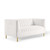 Shift Channel Tufted Performance Velvet Loveseat EEI-4131-WHI