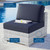 Convene Outdoor Patio Armless Chair EEI-4298-LGR-NAV