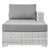 Convene Outdoor Patio Right Chaise EEI-4304-LGR-GRY