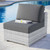 Convene Outdoor Patio Armless Chair EEI-4298-LGR-CHA