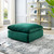 Commix Down Filled Overstuffed Performance Velvet Ottoman EEI-4365-GRN