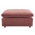 Commix Down Filled Overstuffed Performance Velvet Ottoman EEI-4365-DUS