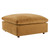 Commix Down Filled Overstuffed Performance Velvet Ottoman EEI-4365-COG