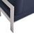 Shore Sunbrella® Fabric Outdoor Patio Aluminum 3 Piece Set EEI-4312-SLV-NAV-SET
