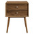 Ember Wood Nightstand With USB Ports EEI-4343-WAL-WAL