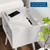 Ember Wood Nightstand With USB Ports EEI-4343-WHI-WHI