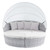 Scottsdale Canopy Outdoor Patio Daybed EEI-4442-LGR-WHI