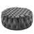 Amour Tufted Button Large Round Performance Velvet Ottoman EEI-5469-GRY