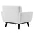 Engage Channel Tufted Fabric Armchair EEI-5460-WHI