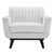 Engage Channel Tufted Fabric Armchair EEI-5460-WHI