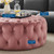 Amour Tufted Button Large Round Performance Velvet Ottoman EEI-5469-DUS