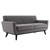 Engage Channel Tufted Performance Velvet Loveseat EEI-5458-GRY