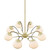 Hanna 8-Light Chandelier EEI-5307-OPA-GLD