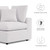 Commix Overstuffed Outdoor Patio Loveseat EEI-5576-WHI