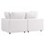 Commix Overstuffed Outdoor Patio Loveseat EEI-5576-WHI