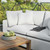 Commix Overstuffed Outdoor Patio Loveseat EEI-5576-WHI