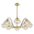 Hanna 8-Light Chandelier EEI-5307-CLR-GLD