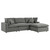 Commix 4-Piece Outdoor Patio Sectional Sofa EEI-5580-CHA