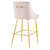 Discern Performance Velvet Bar Stool EEI-5473-PNK