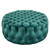 Amour Tufted Button Large Round Performance Velvet Ottoman EEI-5469-TEA