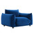 Copious Performance Velvet Armchair EEI-5472-NAV