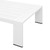 Tahoe Outdoor Patio Powder-Coated Aluminum Coffee Table EEI-5677-WHI